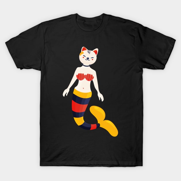Cat Mermaid T Shirt